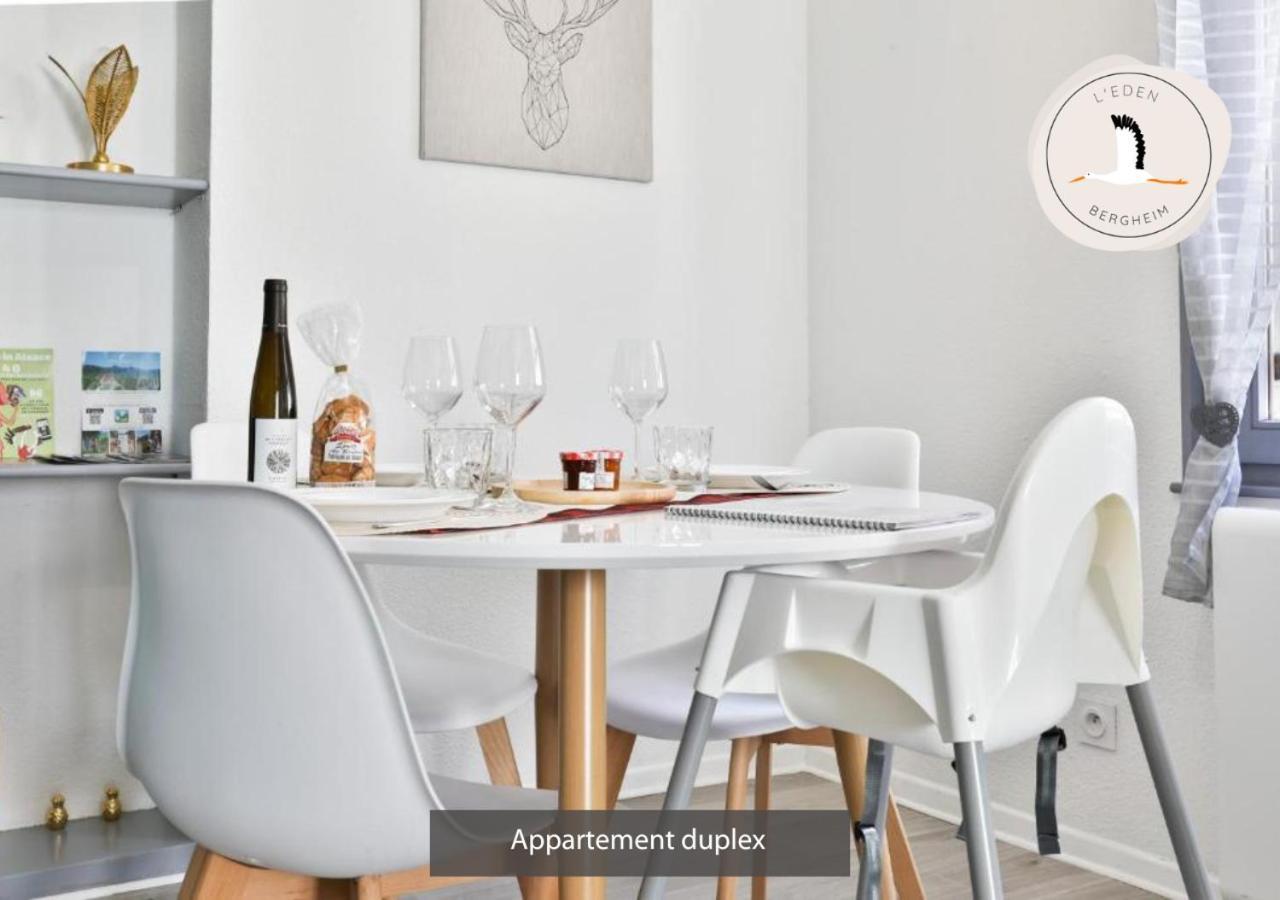 Appartements Duplex 3 Et 4 Personnes - Climatisation - Village Elu Parmi Les "Plus Beaux Villages De France" - Route Des Vins - Centre Alsace 贝尔盖姆 外观 照片