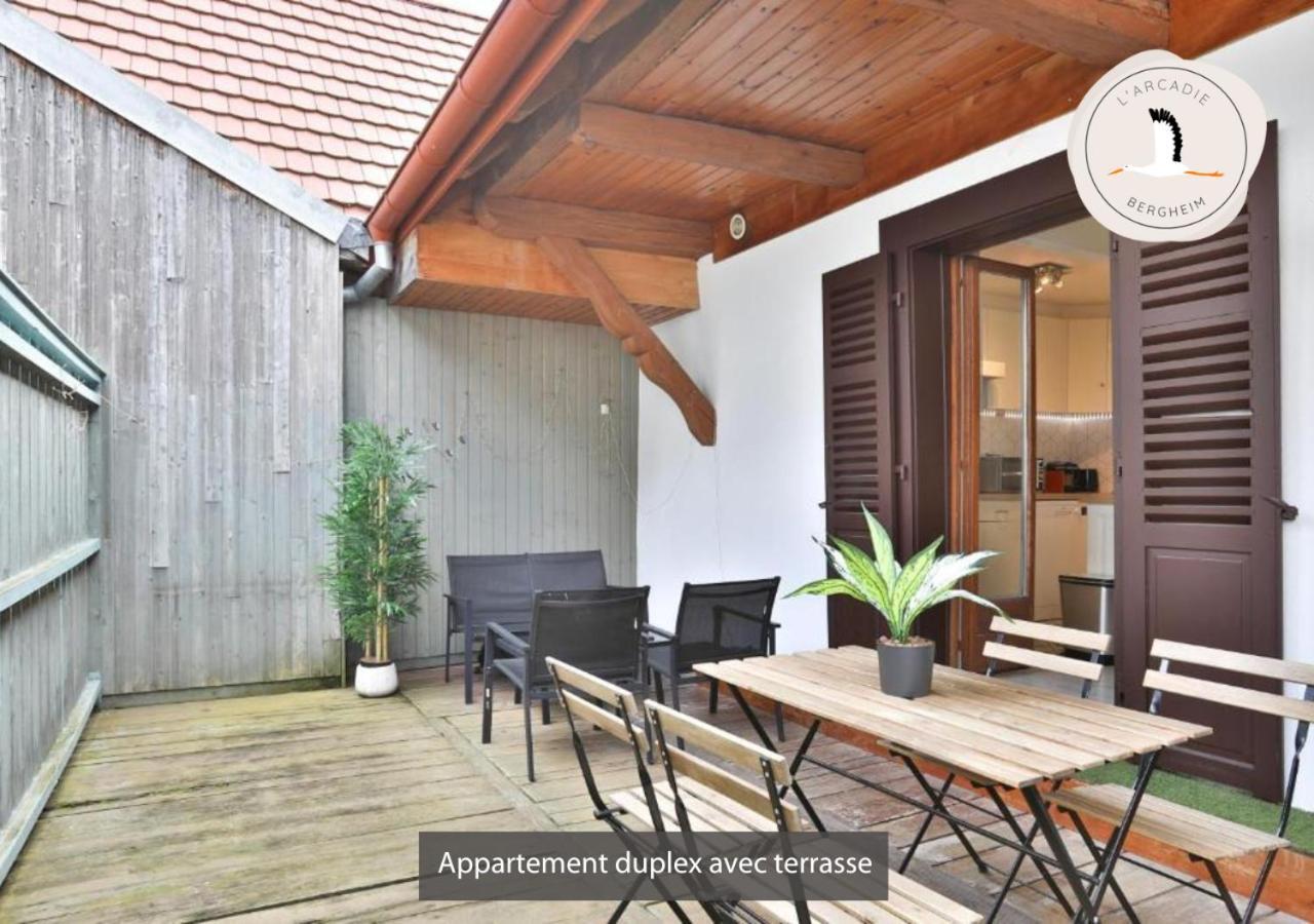 Appartements Duplex 3 Et 4 Personnes - Climatisation - Village Elu Parmi Les "Plus Beaux Villages De France" - Route Des Vins - Centre Alsace 贝尔盖姆 外观 照片
