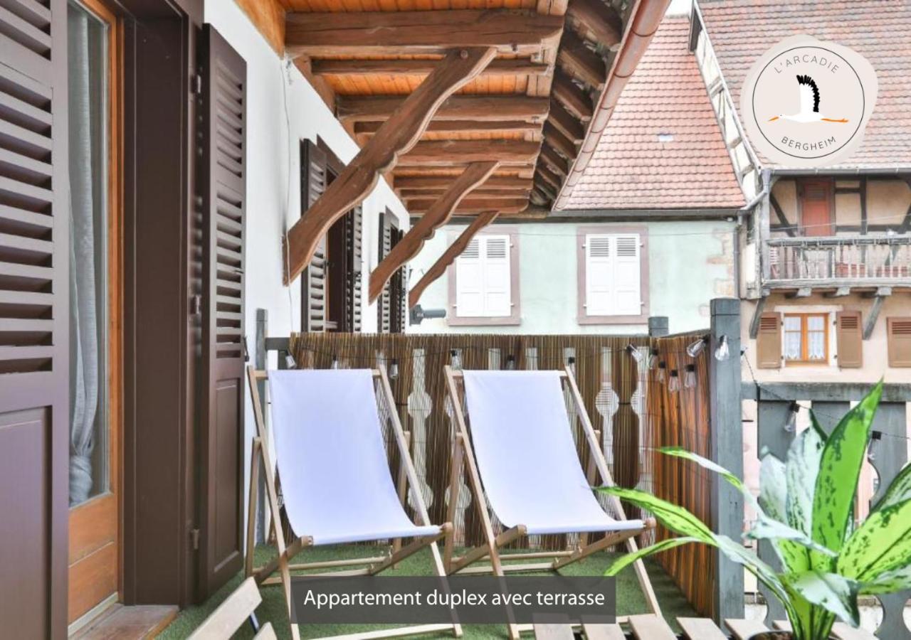 Appartements Duplex 3 Et 4 Personnes - Climatisation - Village Elu Parmi Les "Plus Beaux Villages De France" - Route Des Vins - Centre Alsace 贝尔盖姆 外观 照片