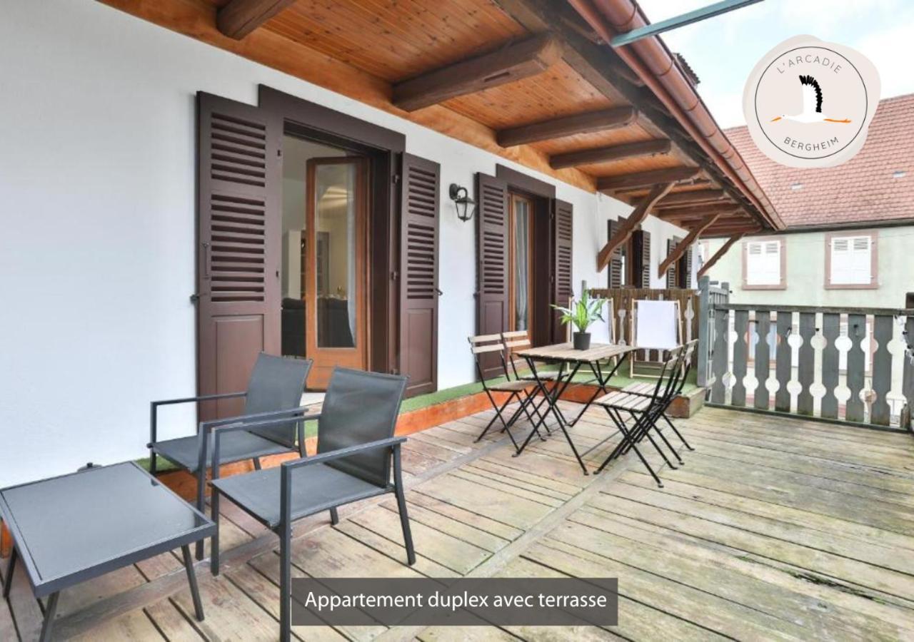 Appartements Duplex 3 Et 4 Personnes - Climatisation - Village Elu Parmi Les "Plus Beaux Villages De France" - Route Des Vins - Centre Alsace 贝尔盖姆 外观 照片